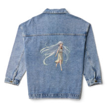 Elegant in Anime Women's Denim Jacket