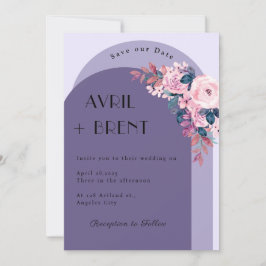 Elegant in Bloom: Ein einladendes Hochzeitsdesign Einladung