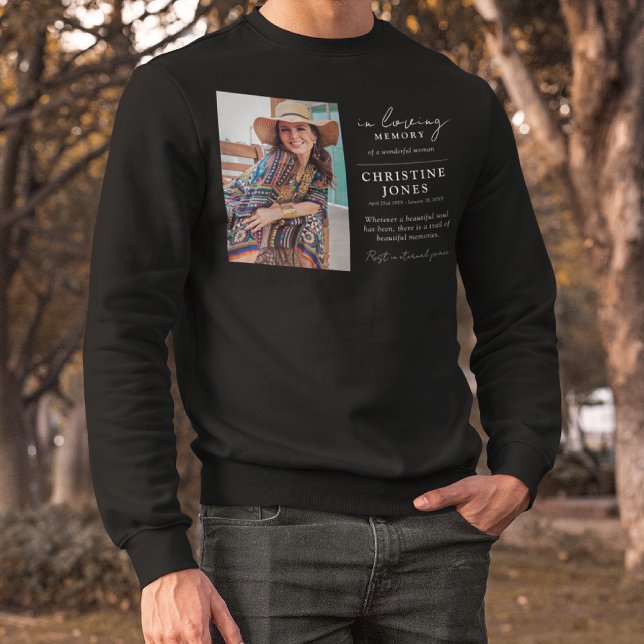 Elegant in Love Memory Memorial Beerdigung Tribut Sweatshirt (Von Creator hochgeladen)