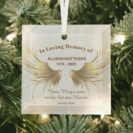 Elegant in Love Memory of Memorial Ornament Aus Glas