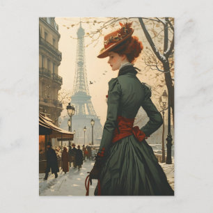Elegant in Paris: Vintage Postkarte