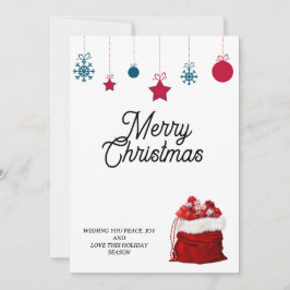 Elegant in Weiß und Rot | Frohe Weihnachten