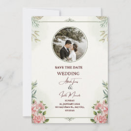 Elegant inspirational wedding card feiertagskarte