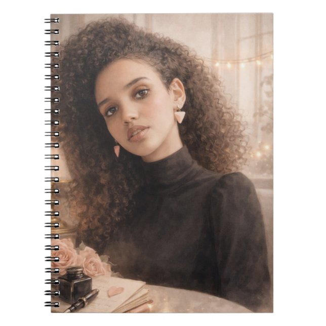 Elegant- Inspiring Beauty Spiral Photo Notebook Notizblock (Vorderseite)