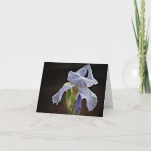 Elegant Iris Note Card Karte