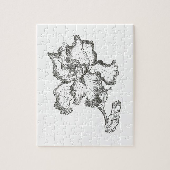 Elegant Iris Puzzle (Vertikal)