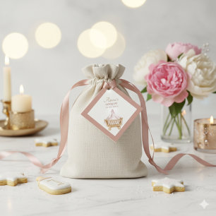 Elegant Islamic Aqiqah Favor Tags Geschenkanhänger