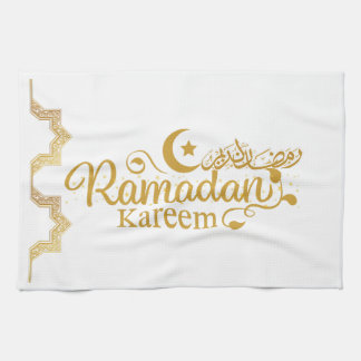 Elegant Islamic Calligraphy Ramadan Decor Geschirrtuch