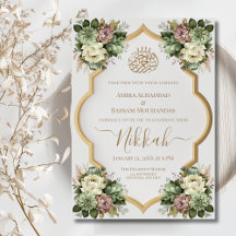 Elegant Islamic Floral Nikkah