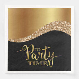 Elegant ist das Party Time Paper Napkin Serviette