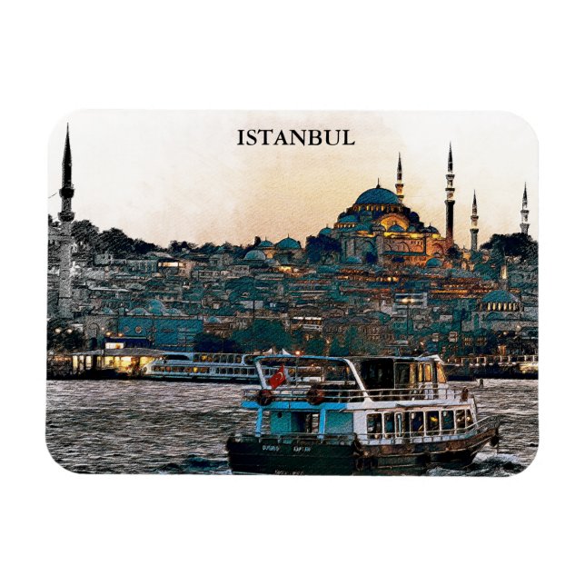 Elegant Istanbul Türkei Hagia Sophia Architektur Magnet (Horizontal)