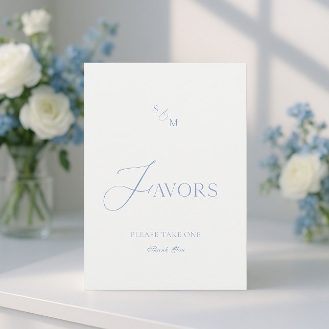 Elegant ivory “Favors” sign  Einladung (Von Creator hochgeladen)