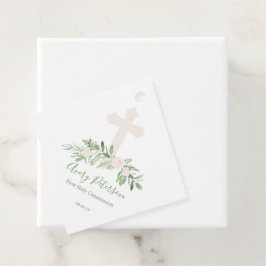 Elegant Ivory Rose Erste Heilige Kommune Geschenkanhänger