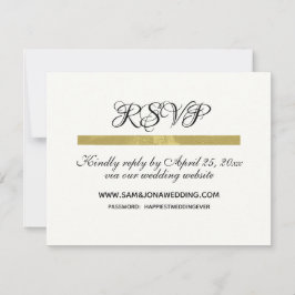Elegant Ivory Wedding RSVP