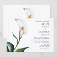 Elegant Ivory White Calla Lily Wedding