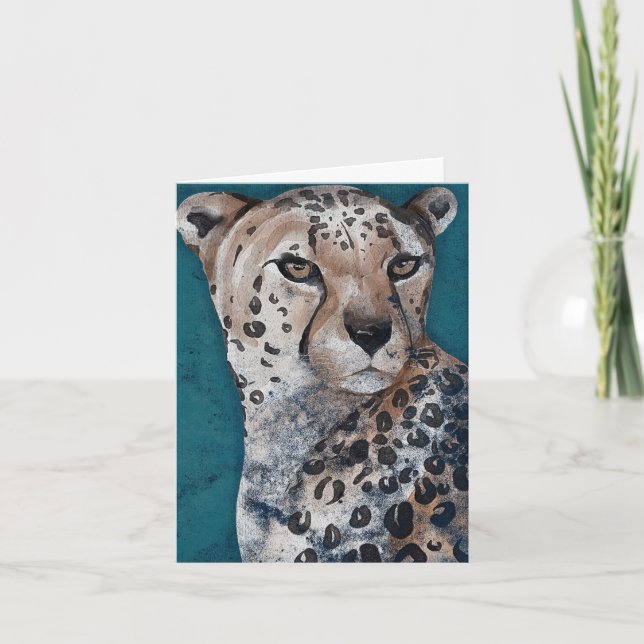 Elegant Jaguar Karte (Vorderseite)