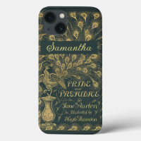 Elegant Jane Austen Pride and Prejudice Book Cover