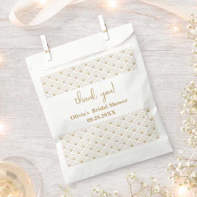 Elegant Japanese Bridal Shower Geschenktütchen (Ausgeschnitten)