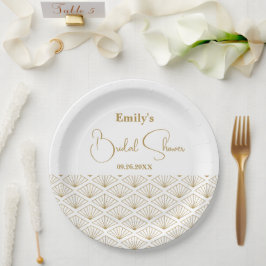 Elegant Japanese Bridal Shower Pappteller