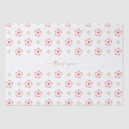 Elegant Japanese Plum Blossom Seidenpapier