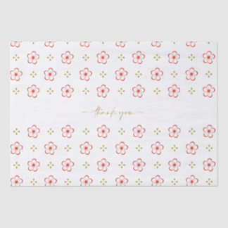 Elegant Japanese Plum Blossom  Seidenpapier