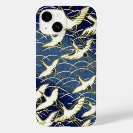 Elegant Japanese Washi Origami Lucky Cranes Case-Mate iPhone 14 Hülle