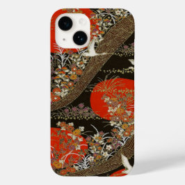 Elegant Japanese Washi Origami Lucky Cranes Case-Mate iPhone 14 Hülle