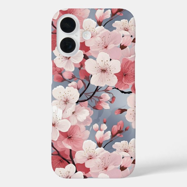 Elegant Japanisch Sakura Floral Case-Mate iPhone Hülle (Rückseite)