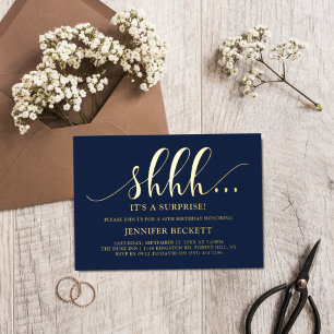 Elegant jede erstaunliche Geburtstagsparty Real Folieneinladung