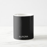 Elegant Jet Black Personalisiert Name -