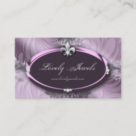 Elegant Jewelry Fashion Lilie Lila Mauve Visitenkarte