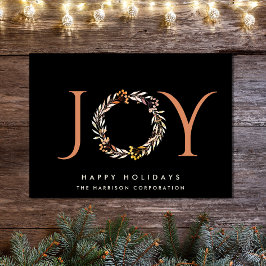 Elegant Joy Christmas Corporate Feiertagskarte