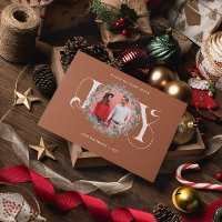 Elegant JOY Christmas Wreath Verlasse Berries Foto