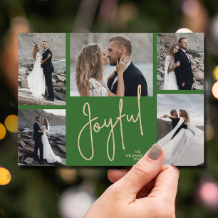 Elegant JOYFUL Multi Foto Grün Weihnachten