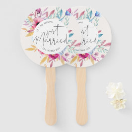 Elegant Just Married Wedding | Handfächer