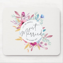 Elegant Just Married Wedding | Mousepad