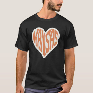 Elegant Kansas Art Iconic Kansas Stadtbild T-Shirt