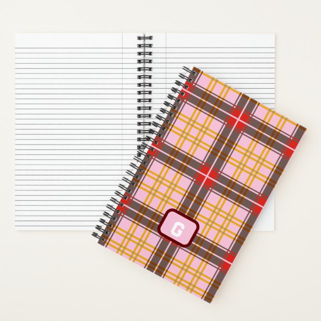 Elegant Kariert Notizbuch (Innen)