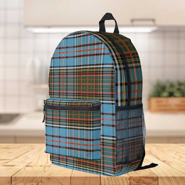 Elegant Kariert Rustic Anderson Tartan Bedruckter Rucksack (Rustic Plaid Anderson Tartan Backpack)