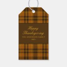 Elegant kariertes klassisches Thanksgiving-Vintage