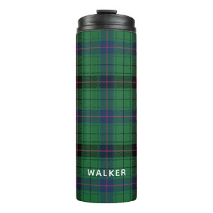 Elegant Karo Davidson Tartan Personalisiert  Thermosbecher