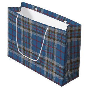 Elegant Karo Rustikal Thompson Tartan Große Geschenktüte