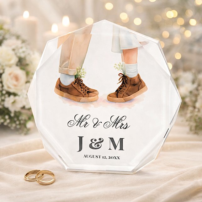 Elegant Keepsake Newlyweds Gift Bride Groom  Fotoblock (Von Creator hochgeladen)