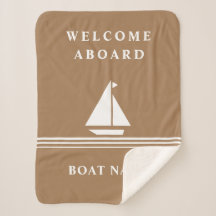 Elegant Khaki Boat Nautical Name Text