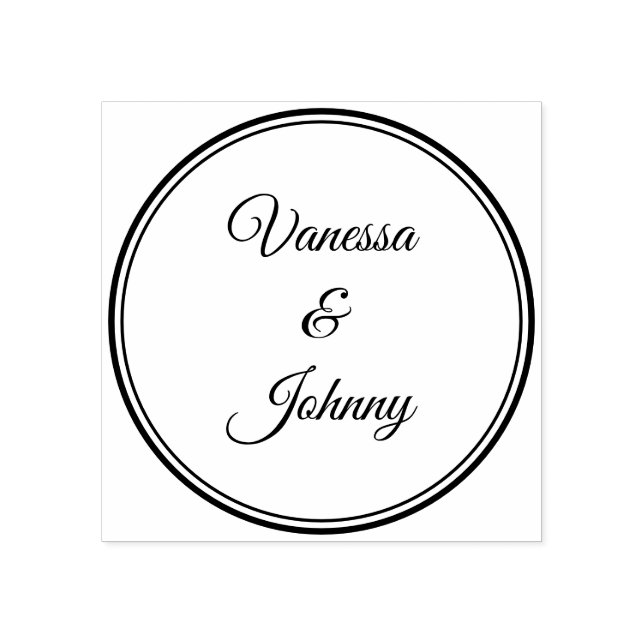 Elegant Klassisch Boho Modern Gold #901 Hochzeit Gummistempel (Prägung)