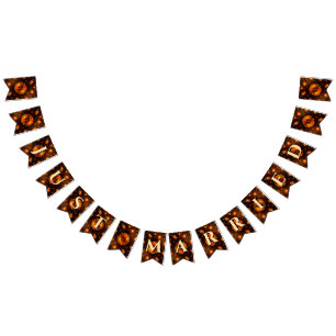 Elegant Klassisch Boho Modern Gold #901 Hochzeit Wimpelkette