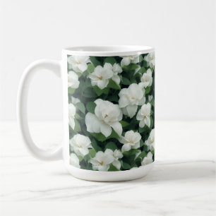 Elegant klassisch grün botanisch weiß Blüte Kaffeetasse
