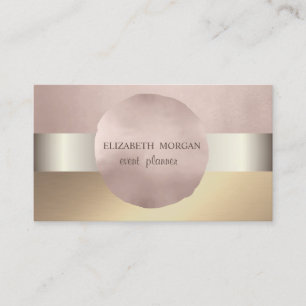 Elegant Klassisch Modern, Faux Gold, Roségold Visitenkarte