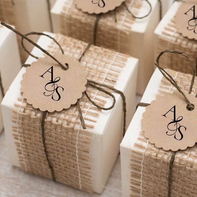 Elegant, klassisch, Monogramm, Hochzeit Gummistempel (Personalized, Elegant, Classic, Monogram, Wedding Rubber Stamp.)