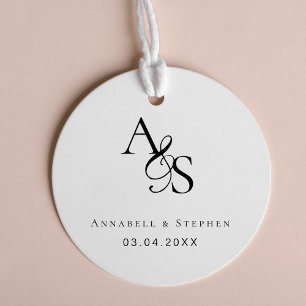 Elegant, klassisch, Monogramm, Hochzeit, Gummistempel